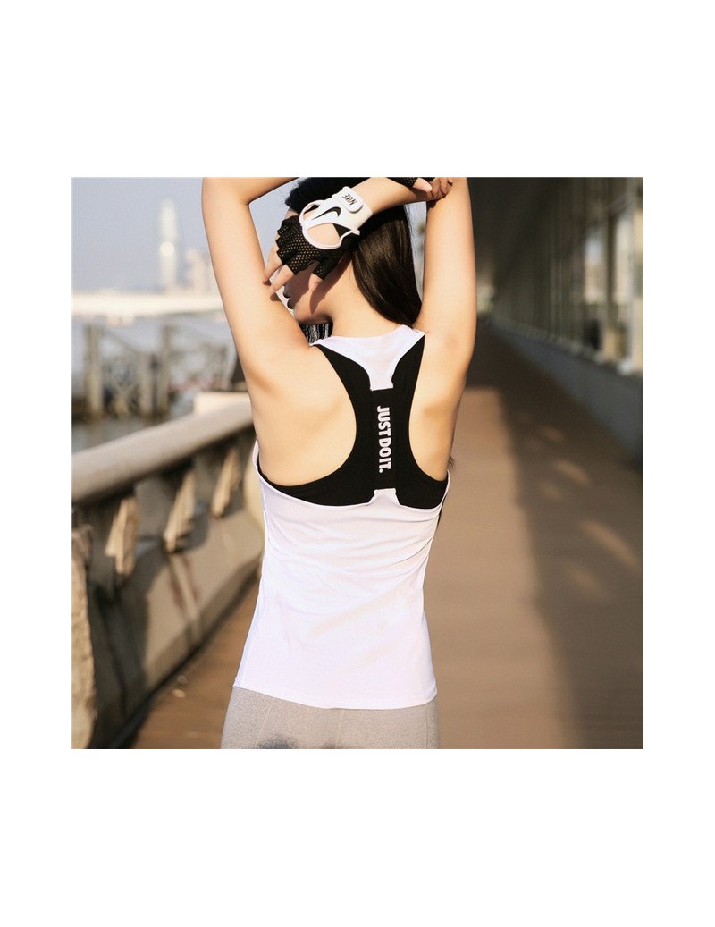 New Sexy Slim Tank Top Women Sleeveless Tee Shirt Running Fitness Tans For Women Solid Tank Tops Outwear - White - 4J3026536...