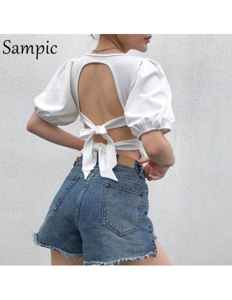 Bodysuits Sexy Backless Bodysuit Body Women Short Sleeve White Bodysuits Rompers Womens Summer Bodysuit Hollow Out - White - ...
