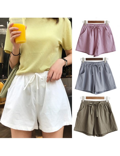 Shorts Hot Women High Waist Loose Solid Color Shorts Casual for Summer Sport Running Beach hh88 - royal blue - 5K111182243711...