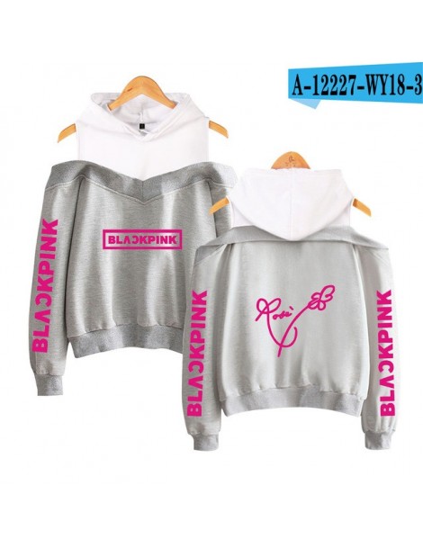 Hoodies & Sweatshirts BLACKPINK Kpop hoodie sweatshirt Women cotton Off-shoulder Sexy BLACK PINK Kpop korean streetwaer K pop...