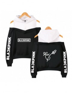 Hoodies & Sweatshirts BLACKPINK Kpop hoodie sweatshirt Women cotton Off-shoulder Sexy BLACK PINK Kpop korean streetwaer K pop...