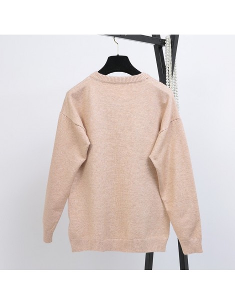 Pullovers New Fashion Women Cat Jacquard Soft Sweater Loose Cute Thick Warm Long Sleeve Pullover Vintage Autumn Winter Cloth ...