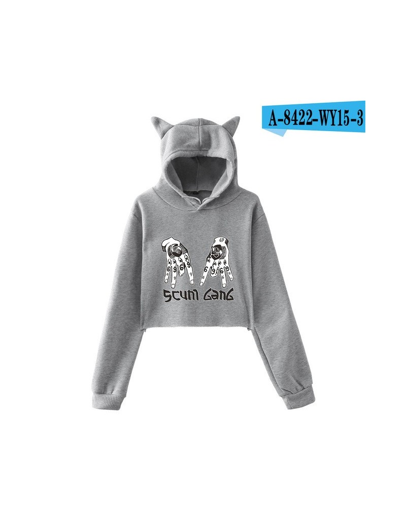 Hoodies & Sweatshirts 6ix9ine Cat Ear Hoodies Crop Sweatshirt Women Clothes 2019 new Kawaii Hoodies Sweatshirts Leisure Sex K...