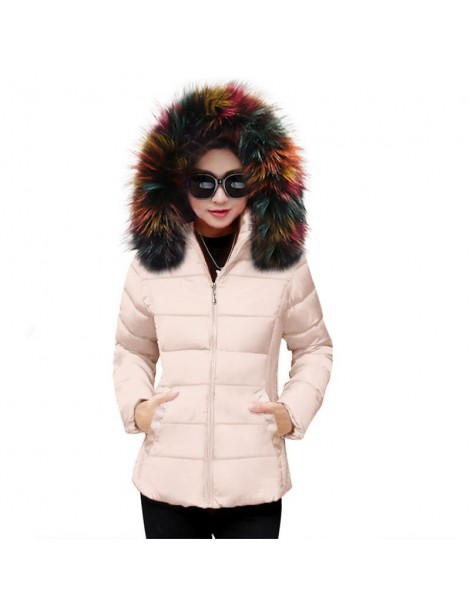 Parkas 2019 New Winter Jacket Women Fake Fur Thicken Warm Outerwear Parkas Female Big Size S-5XL Loose Coat Winter Women Cott...