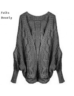Cardigans Autumn Winter Knitted Cardigans Coat Women 2015 Fashion Long Sleeve Batwing Poncho Sweater Beautiful Womans Crochet...