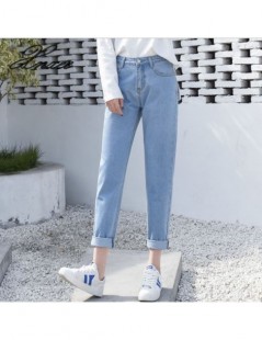 Jeans 2019 Spring Summer Ripped Jeans Woman High Waist Boyfriend Jeans For Women Plus Size Blue Black White - Black - 4I41243...