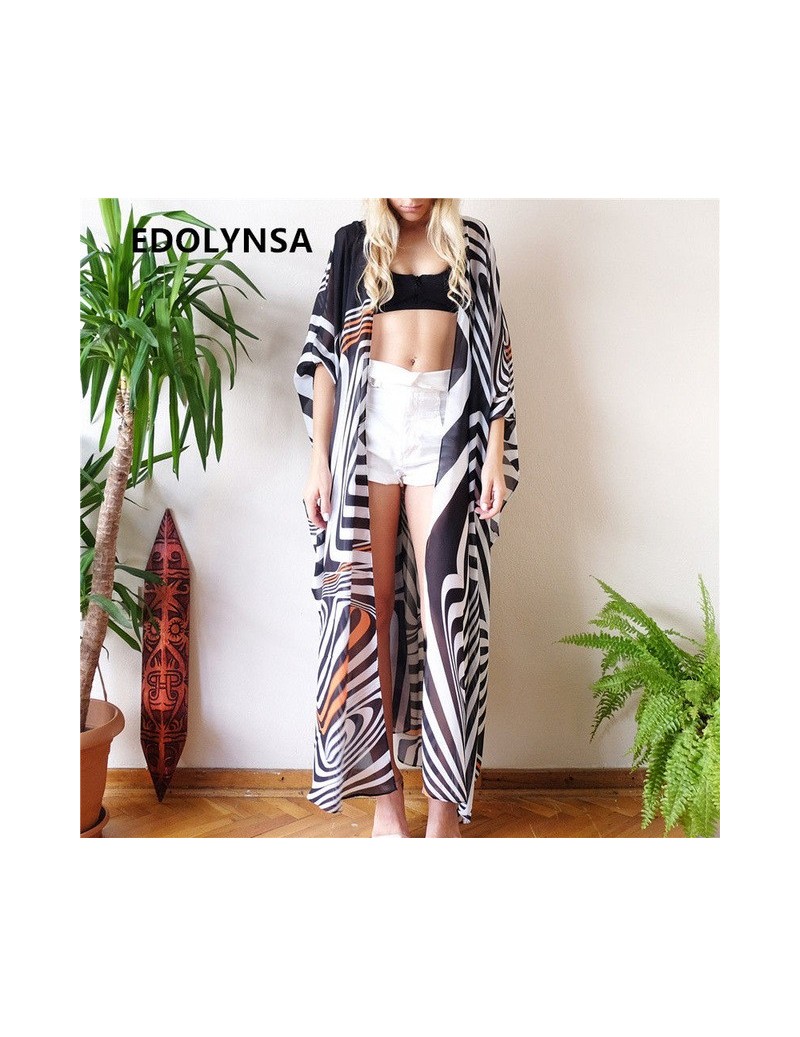 Blouses & Shirts Beach Blouses 2019 Print Tassel Blouse Plus Size Kimono Bohemian Women Summer Vintage Casual Cardigan Blouse...