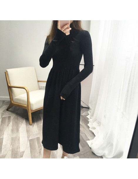 Pullovers 2019 Women Sweater And Pullovers Turtleneck Women Long Pullovers Knitting Women Long Sweater Dress Vestidos Tricot ...