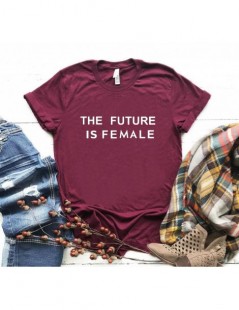 T-Shirts THE FUTURE IS FEMALE print Women tshirt Cotton Casual Funny t shirt For Lady Girl Top Tee Hipster Drop Ship SB-9 - W...