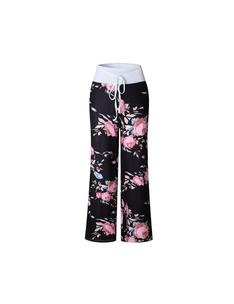 Pants & Capris Women's Pants 2019 Summer Loose Boho Pants High Elastic Waist Vintage Soft Female Trousers Long Fashion Sweatp...