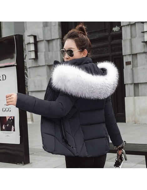 women winter jacket 2019 hooded plus size 3XL with fur collar warm ...