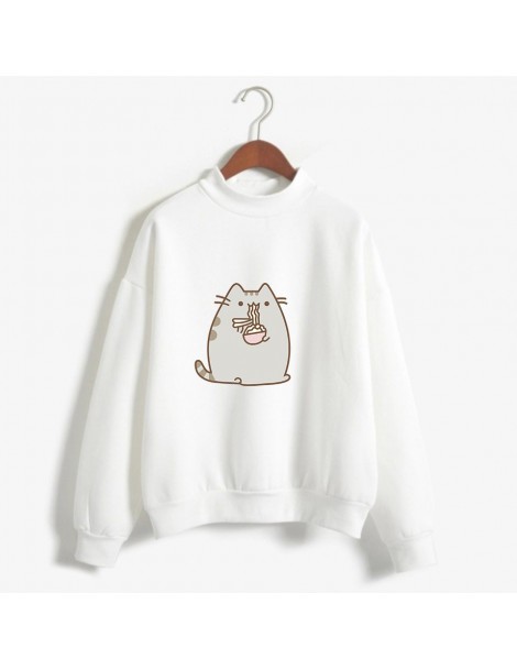 Hoodies & Sweatshirts Cat High Collar Sweatshirt Women 2019 Hoodies Fashion Exclusive High Collar Clothes - gray - 4A41390130...