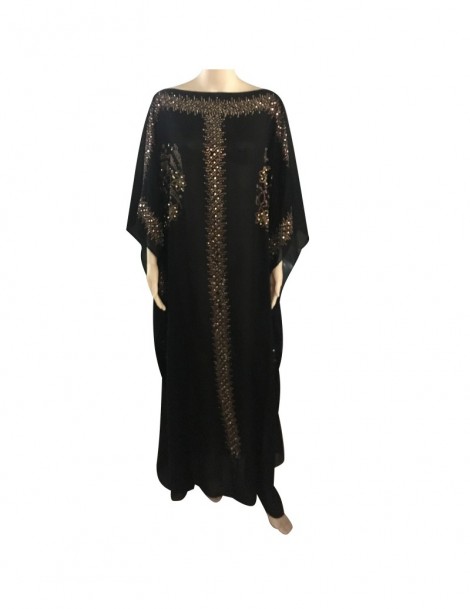 Dresses new women summer black big dress plus size solid vestidos maxi long fashion loose cloak sleeve gown - blue - 42309313...
