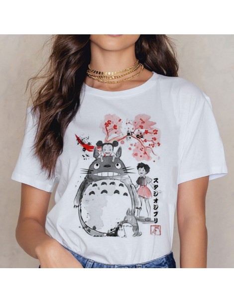 T-Shirts New Totoro Studio Ghibli T Shirt Women Harajuku Ullzang T Shirt Fashion 90s Anime T-shirt Funny Cartoon TShirts Top ...