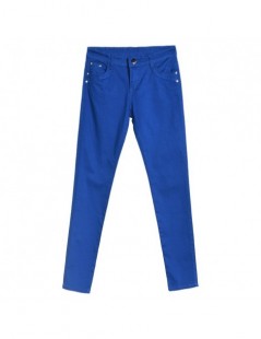 Jeans Womens 20 colored skinny jeans plus size street fashion Sexy low rise waist denim trousers women ladies blue pencil jea...