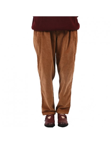 Pants & Capris 2017 Women Corduroy Pants Vintage Autumn Winter Casual Thicken Warm Elastic Waist Loose Cotton Pleated Trouser...