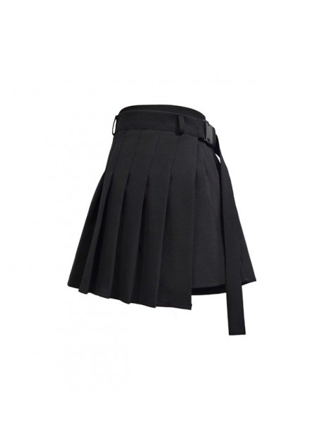 Skirts Women High Waist Shorts Skirts with Pocket Japan Harajuku Hard Girl Vintage Plaid Irregular Pleated Fashion Mini Skirt...
