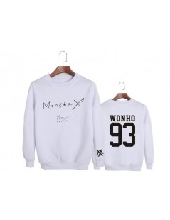 Hoodies & Sweatshirts Kpop monsta x album shine forever member name printing o neck pullover hoodie for fans unisex loose swe...