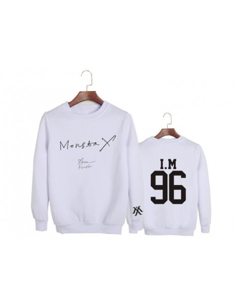 Hoodies & Sweatshirts Kpop monsta x album shine forever member name printing o neck pullover hoodie for fans unisex loose swe...