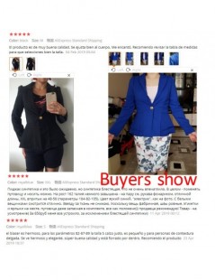 Blazers Ladies Blazers New Fashion Single Button Blazer Women Suit Jacket Black /bule/pink Blaser Female Plus Size Blazer Fem...