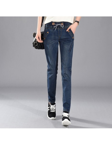 Jeans Vintage Jeans Women High Waist Pencil Pants Casual Plus Size Jeans Boyfriends Elastic Streetwear Mom Jeans Black Female...