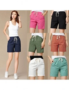 Shorts New 2019 Summer shorts women high waist Fashion Pleated Loose solid cotton linen feminino short for women candy color ...