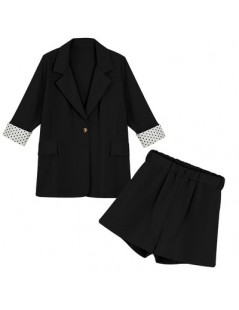 Women's Sets Chiffon Two Piece Thin Blazer Suits Spring Summer Shorts Suits Long Sleeve Casual Shorts+Blazers 2 Piece Women's...