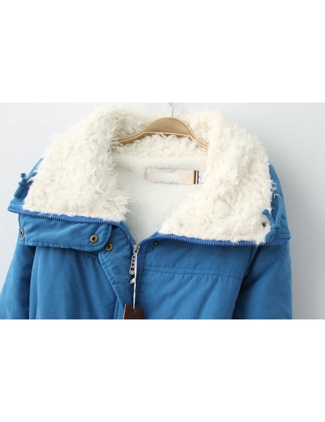 Parkas New 2016 Winter Coat Women Slim Plus Size Outwear Medium-Long Wadded Jacket Thick Hooded Cotton Wadded Warm Cotton Par...