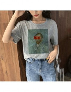 T-Shirts Summer New 2019 Harajuku Vintage Tshirt Van Gogh Van Goghing Van Gone Meme Funny Aesthetics T Shirt Vogue Cute Print...