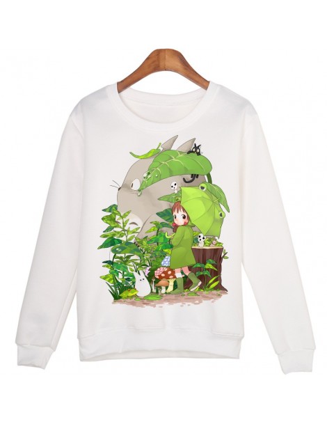 Hoodies & Sweatshirts Casual 3D Sweatshirt Women Winter Clothing Cartoon Totoro Print Moleton Feminino Hoodies O-neck Pullove...