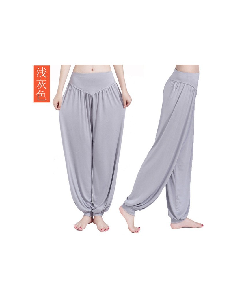Pants & Capris New Fashion Modal Solid Palazzo Pants Loose Trousers Women High Waist Stretchy Harem Pants Plus Size Elegant W...