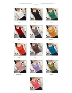 Tank Tops 2019 New Fashion Spring Summer V-Neck Women Tank Tops Sexy Slim Ladies Vest Casual Solid Color Sleeveless Tank Top ...