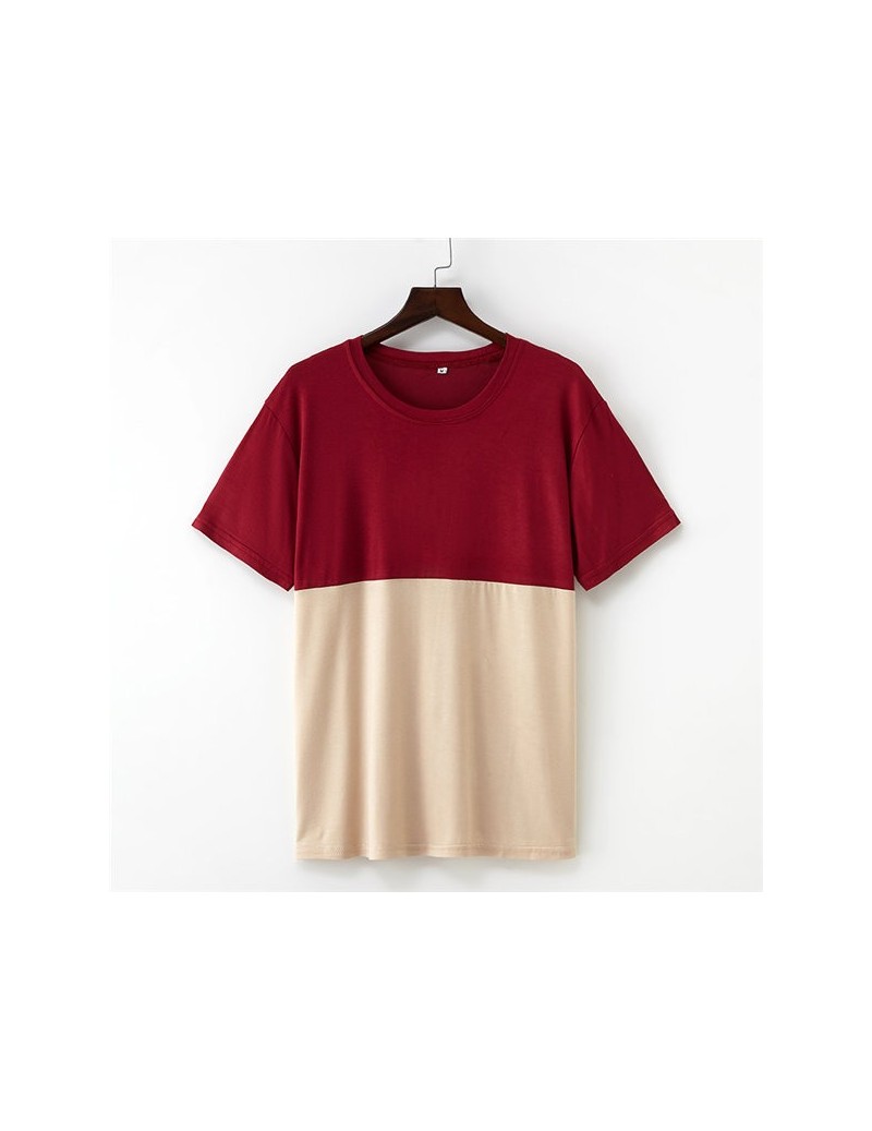 2019 women's new round neck wild casual wild color cotton summer shirt t-shirt - a-19 - 453007180812-21