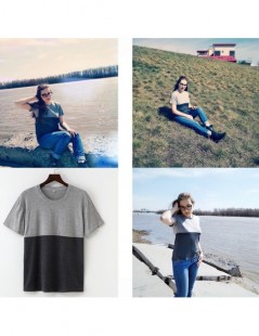 T-Shirts 2019 women's new round neck wild casual wild color cotton summer shirt t-shirt - a-19 - 453007180812-21 $6.10