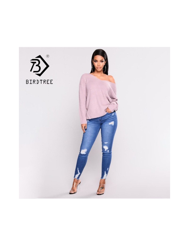 2019 New Jeans Plus Size 3XL Pencil Pants Women High Waist Slim Hole Ripped Denim Casual Stretch Skinny Trousers Jeans B9670...