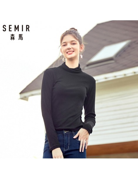T-Shirts 2019 autumn winter cashmere sweater female pullover high collar turtleneck sweater women solid lady basic sweater - ...
