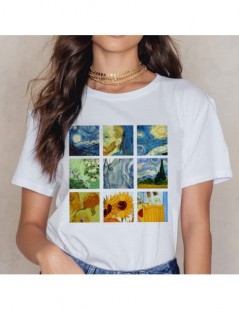 T-Shirts Van Gogh Art Print Vintage T-shirt Harajuku Casual Funny T Shirt Women Ullzang Short Sleeve Tshirt Graphic 90s Top T...