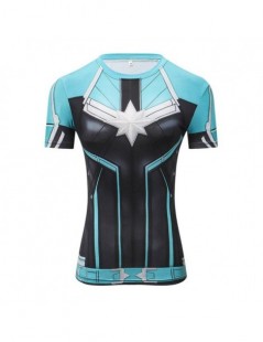 T-Shirts New Avengers 4 Endgame 3D Printed Captain Marvel T-Shirt Women Compression Short Sleeve Women T Shirt Cosplay Costum...