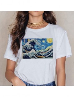 T-Shirts Van Gogh Art Print Vintage T-shirt Harajuku Casual Funny T Shirt Women Ullzang Short Sleeve Tshirt Graphic 90s Top T...