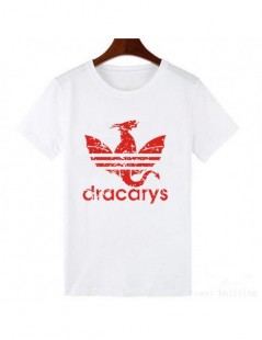 T-Shirts Dracarys T Shirt for Women Game T-Shirts Summer Mother of Dragon Harajuku Top Tees Vogue Clothes - WTQ0265-white - 4...