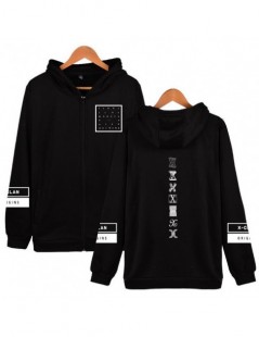 Hoodies & Sweatshirts K-POP Monsta X Zipper Harajuku Hoodies Sweatshirt Women Men Winter Korean Fashion Hip Hop Fleece Hooded...