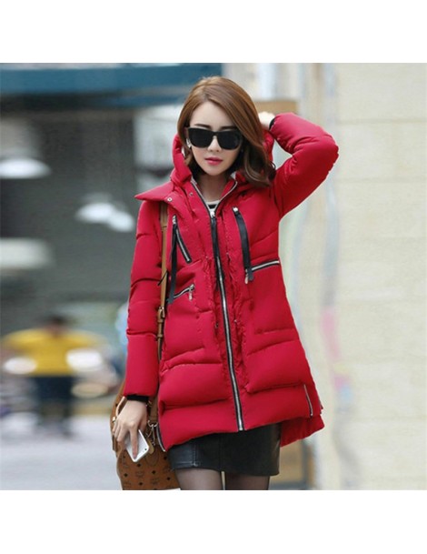Parkas Winter Women Warm Jackets Coats Basic Long Parka Outerwear Cotton Zip Fashion Jacket S-3XL Casual Female Coats Y24 - K...