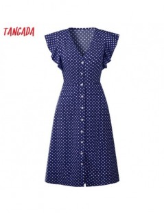 Dresses polka dot dress for women office midi dress 80s 2019 vintage cute A-line dress red blue ruffle sleeve vestidos AON08 ...