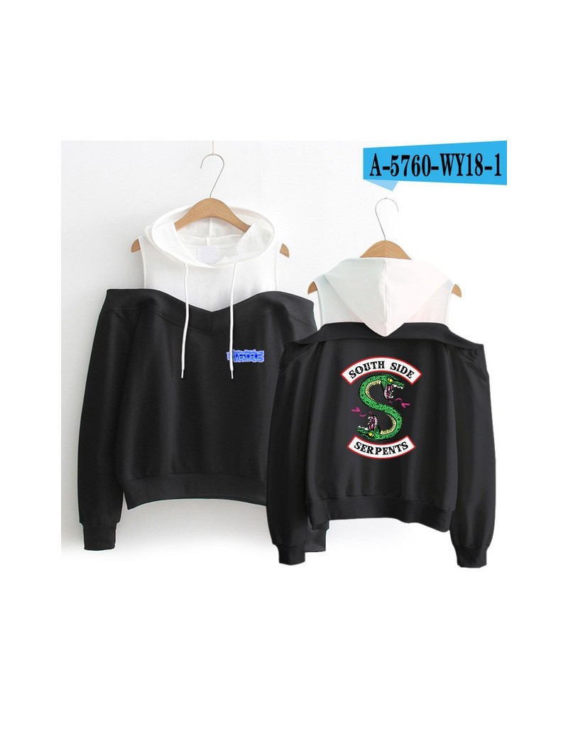 2018 Riverdale Hoodies Sweatshirt women Streetwear cottoong Sleeve Exclusive Kpop Fashion Off-shoulder Sweatshirt plus size ...
