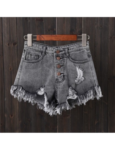 Shorts On sale 2019 summer Women 5 pockets Vintage tassel washed denim short jeans feminino mujer sexy Hot Ripped distressed ...