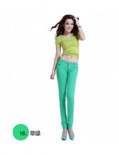 Jeans high waist jeans women fashion autumn style Casual Candy Color Pencil Legging Skinny Pants Trousers jeans for Women 201...