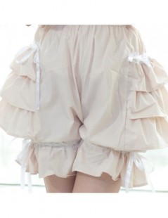 Shorts Sweet Layered Lolita Shorts/Cosplay Bloomers with Ruffles - Pink - 4N3801077437-5 $22.82