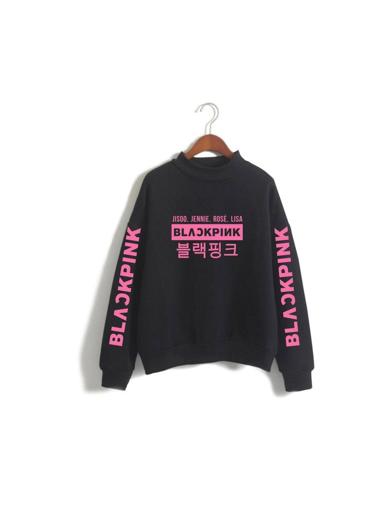 Hoodies & Sweatshirts Blackpink Kpop Clothes Women Sweatshirt Turtleneck 2019 Spring Autumn Fleece Long Sleeve Korean Pullove...