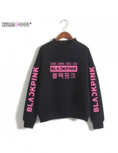Hoodies & Sweatshirts Blackpink Kpop Clothes Women Sweatshirt Turtleneck 2019 Spring Autumn Fleece Long Sleeve Korean Pullove...