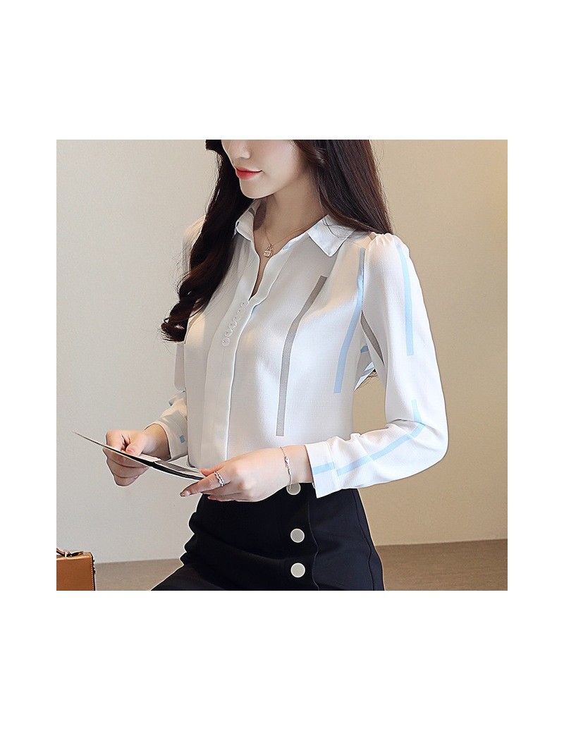 fashion woman blouses 2019 spring long sleeve women shirts striped blouse shirt office work wear womens tops and blouses 097...